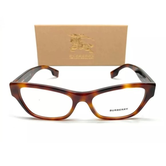 Burberry Women's Light Havana Eyeglasses! - Picture 2 of 4